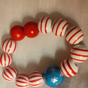 Handmade Christmas bracelet